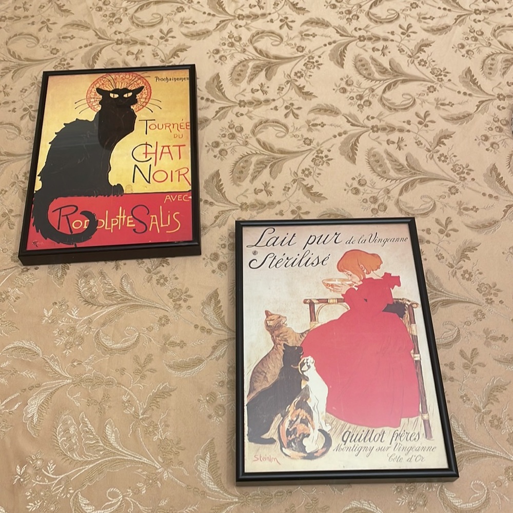 Tournee du Chat Noir,Le Pour Sterilise,Professionally Framed . . 9 1/2 “ X 13” - Picture 11 of 11